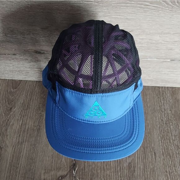 Nike ACG Royal Blue "All Conditions Gear' Mesh Adjustable Running Hat - Picture 2 of 6
